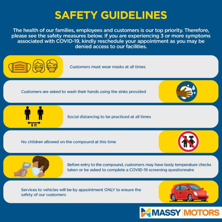 Safety Guidelines - Massy Motors